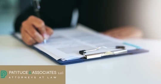 filling out insurance paperwork